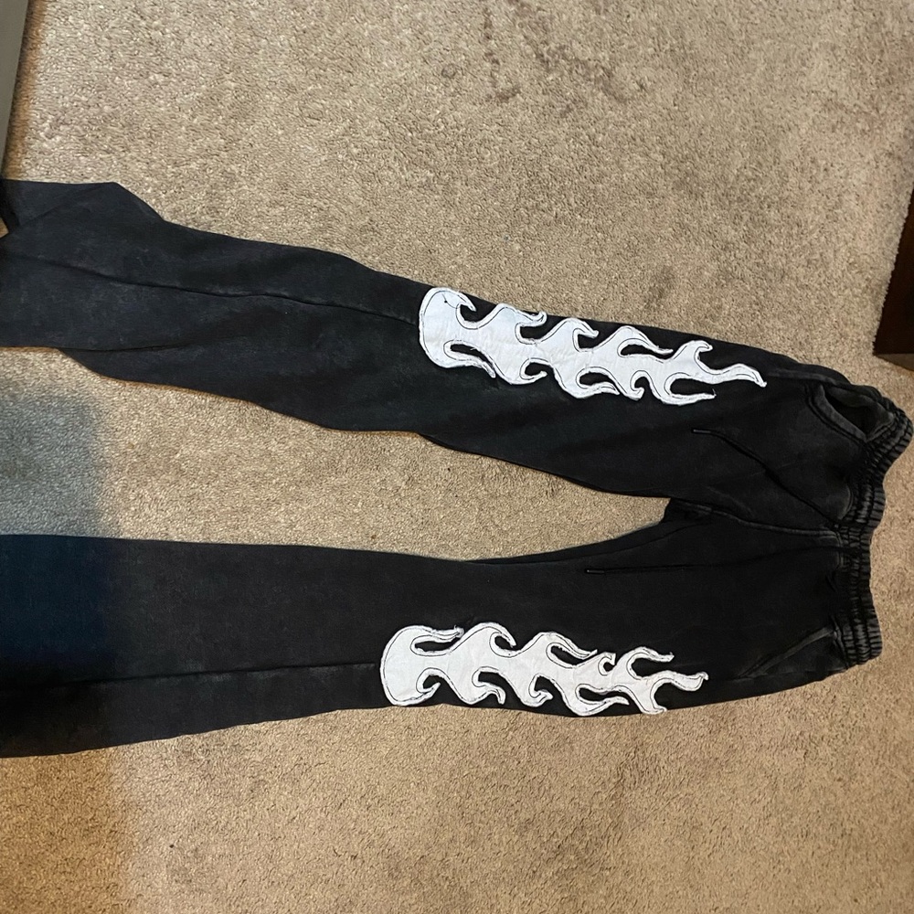 Saint sweatpants fashion White Flame Design